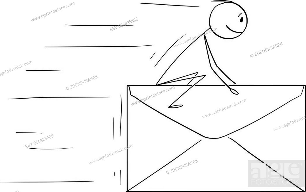 monochrome sketch of square button with envelope shape Stock Vector Image &  Art - Alamy