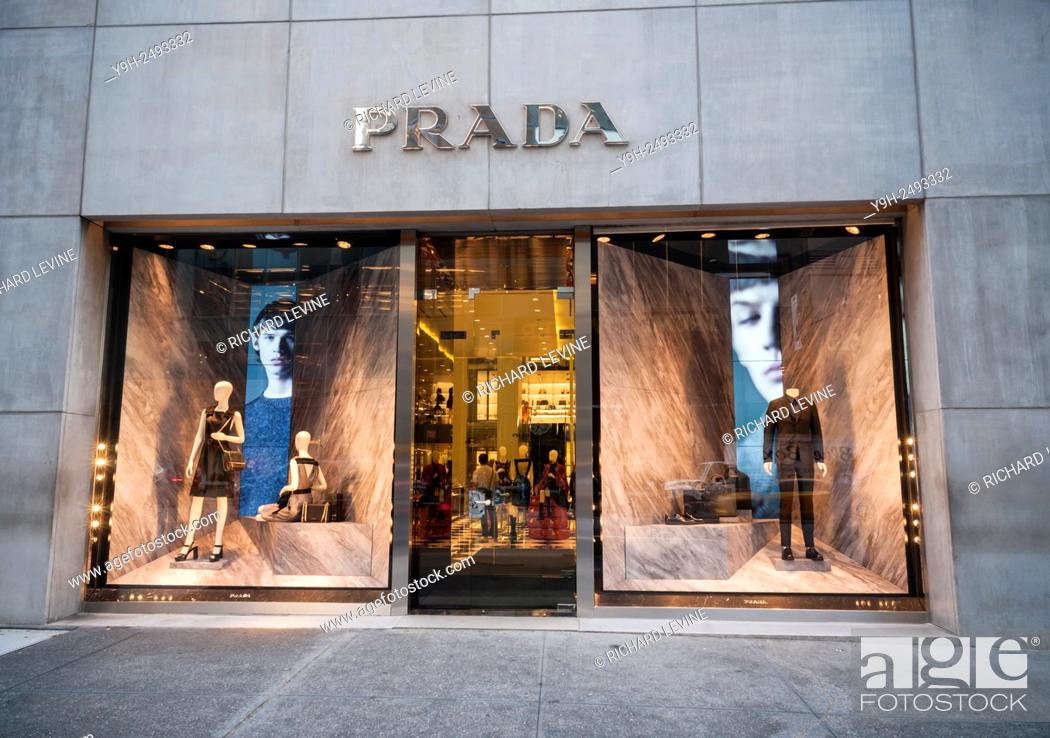 The Prada store on Fifth Avenue in New York, Stock Photo, Picture