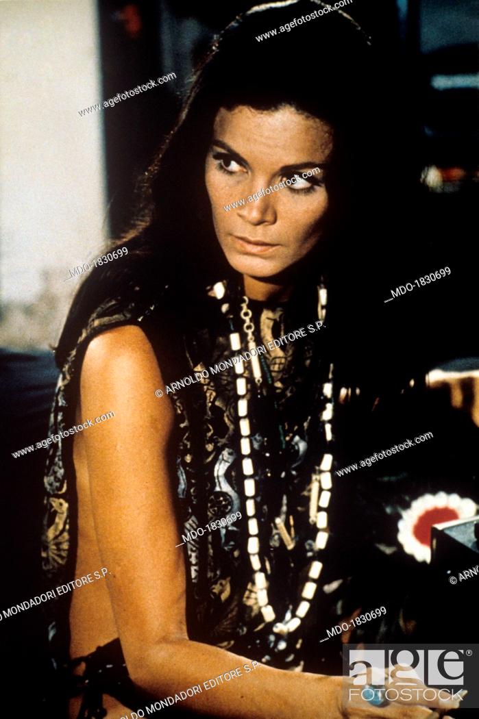 Stock Photo: Brazilian actress Florinda Bolkan (Florinda Soares Bulcao) acting in the film Investigation of a Citizen Above Suspicion. 1970.