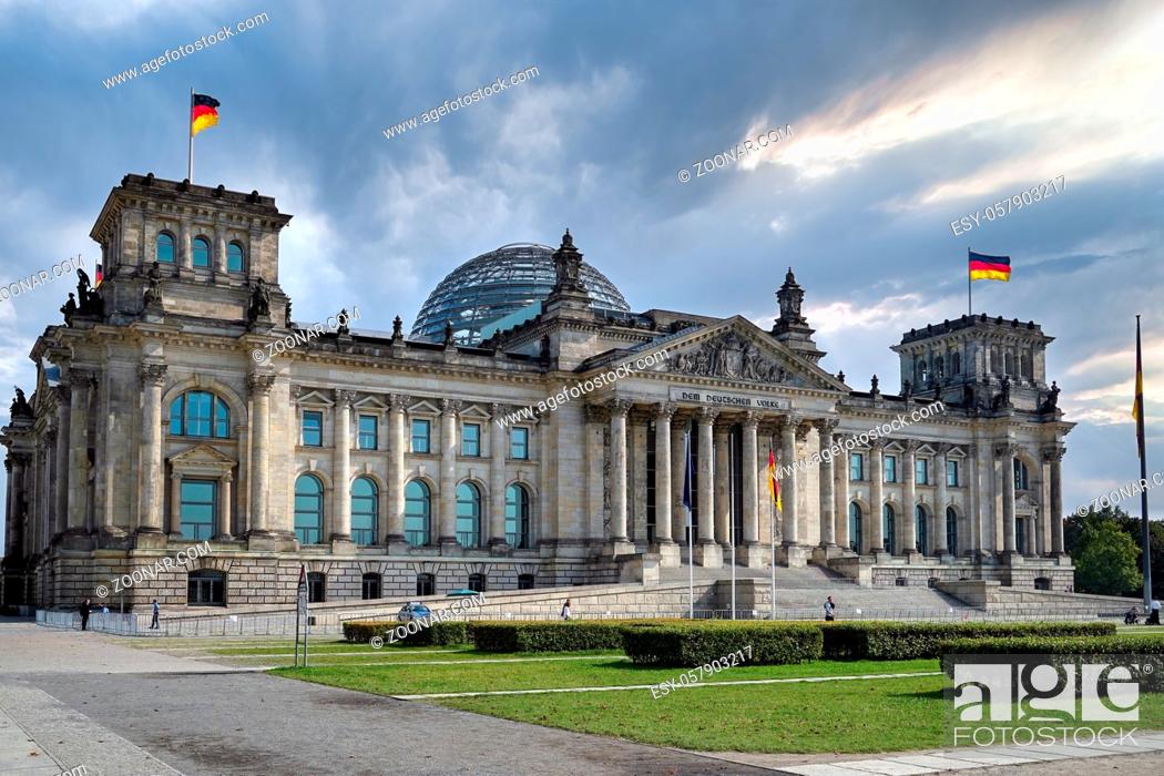 Stock Photo: The Reichstag in Berlin.