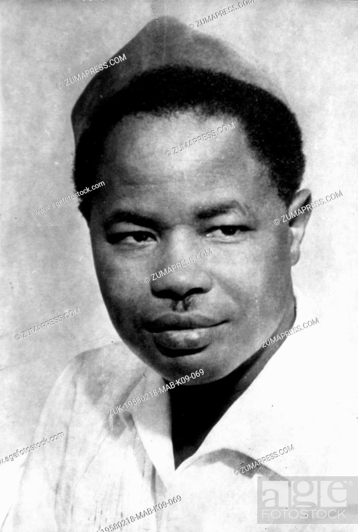 Stock Photo: Feb 18, 1958; Yaounde, Cameroon; AHMADOU BABATOURA AHIDJO August 24 1924 November 30 1989 was the president of Cameroon from 1960 until 1982.