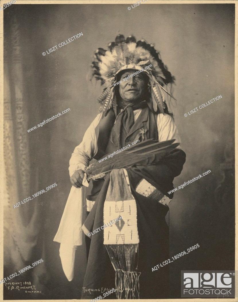 Stock Photo: Turning Eagle, Sioux; Adolph F. Muhr (American, died 1913), Frank A. Rinehart (American, 1861 - 1928); 1898; Platinum print; 23.5 x 18.