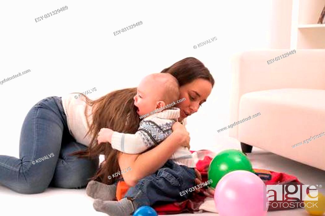 Stock Photo: mother with son.