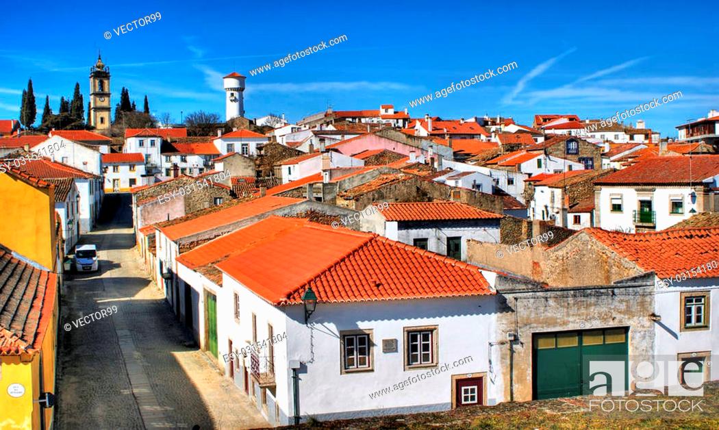 Stock Photo: Almeida historical village in Portugal.