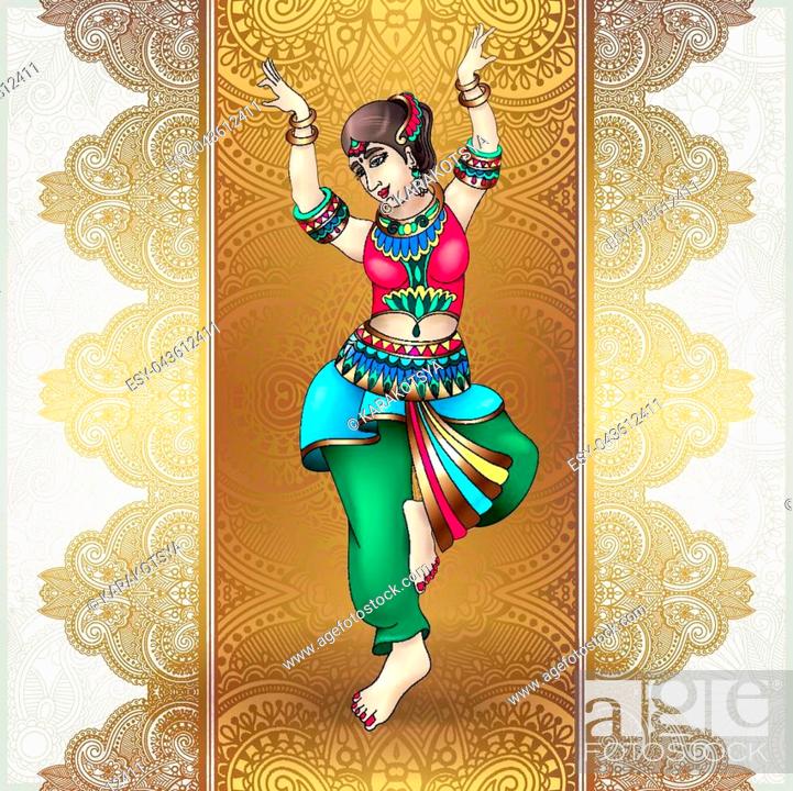 Zentangle Inspired Bharatanatyam Dancer Art Print. - Etsy UK | Dancers art,  Mandala art lesson, Mandala artwork