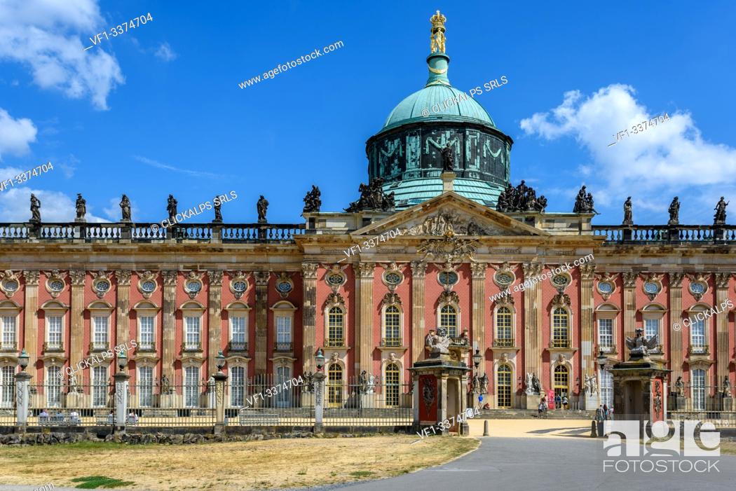 Stock Photo: The New Palace in Sanssouci Park, in Potsdam, near Berlin, Germany, Europe.