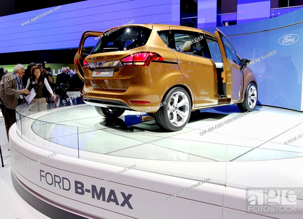 Stock Photo: Ford B-Max, world premiere, on the 2011 Geneva Motor Show in Geneva, Switzerland, on Tuesday, March 1st, 2011 CTK Photo/Rene Fluger.