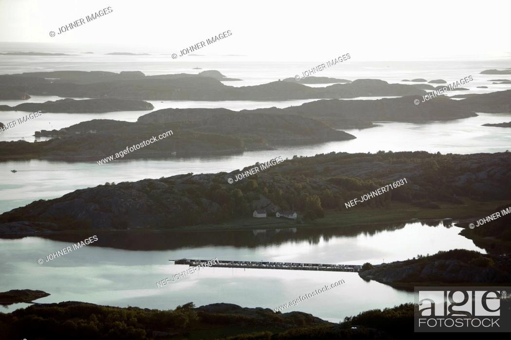 Stock Photo: Aerial view of an archipelago, Sweden.