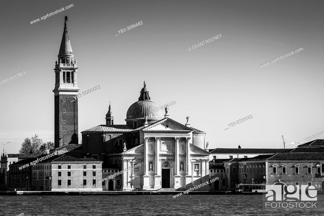 Stock Photo: The Church Of San Giorgio Maggiore On San Giorgio Maggiore Island, Venice, Italy.