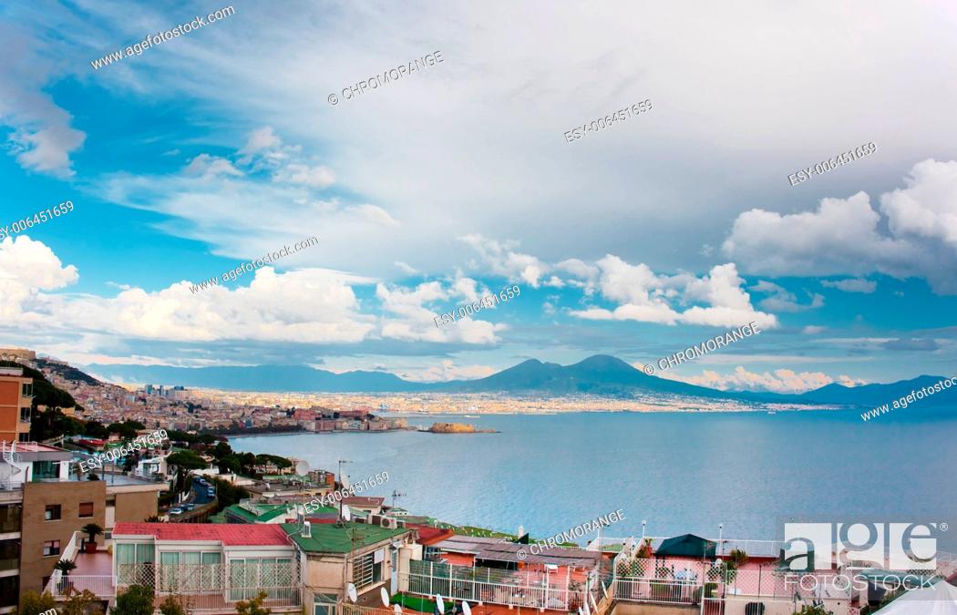 Stock Photo: Best view of the gulf of Naples daylight.