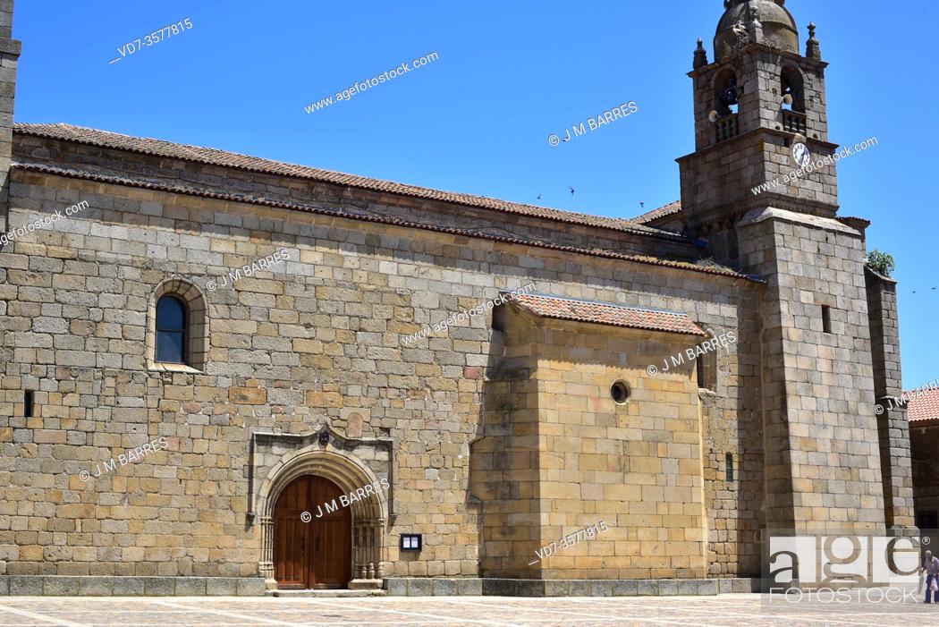 Stock Photo: San Felices de los Gallegos, Nuestra Señora Entre Dos Alamos Church (16th century). Las Arribes del Duero, Salamanca province, Castilla y Leon, Spain.