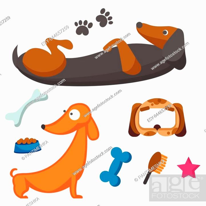 Vector illustration cute dog character funny purebred puppy comic smile  happy mammal breed drawing, Stock Vector, Vector And Low Budget Royalty  Free Image. Pic. ESY-044657259 | agefotostock