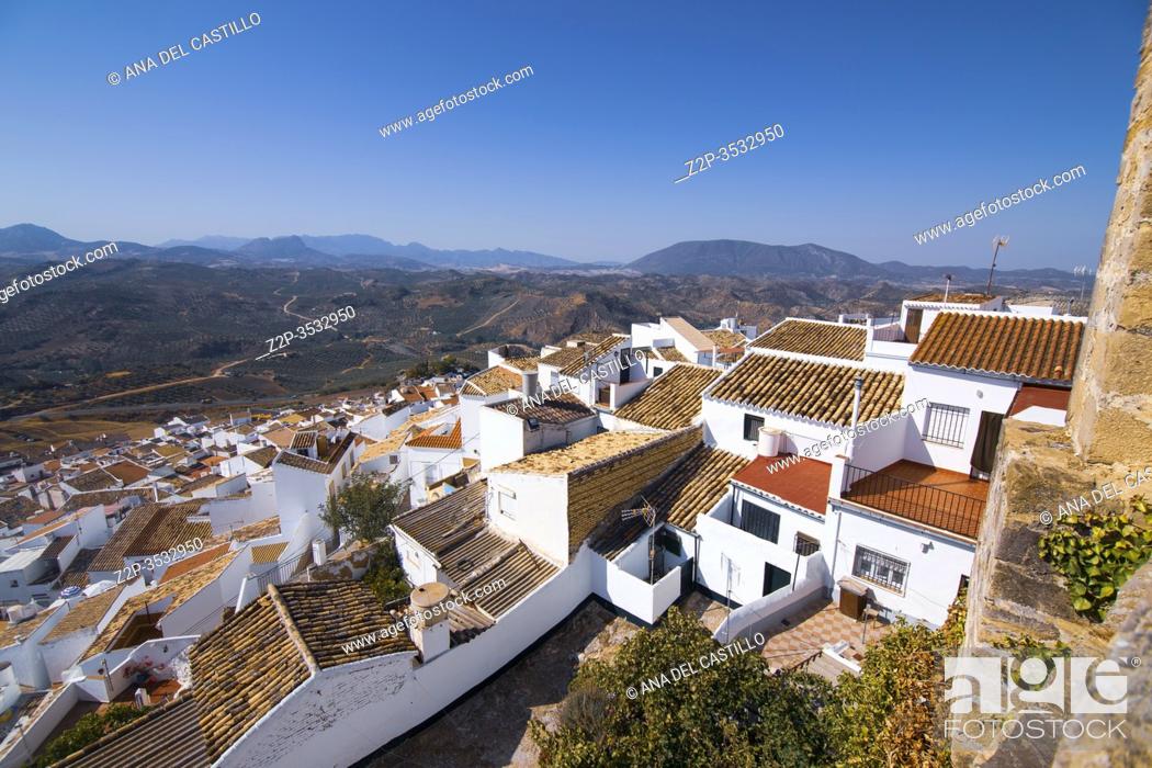Stock Photo: Olvera is one of the most beautiful villages in Spain, on October 9, 2017 Andalusia Spain.
