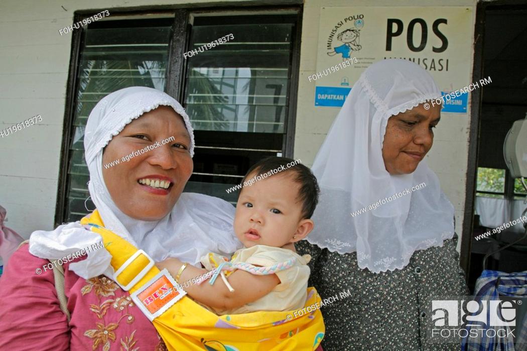 Stock Photo: people person children indonesia mothers health.