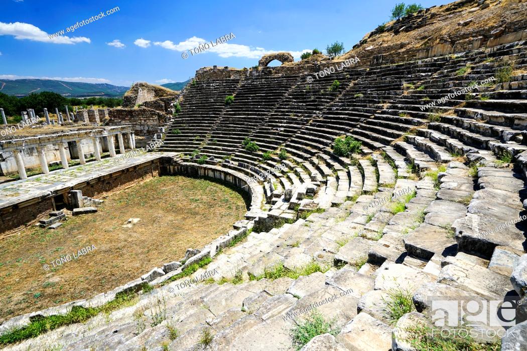 Stock Photo: Aphrodisias Amphitheater. Ancient Greece. Asia Minor. Turkey.