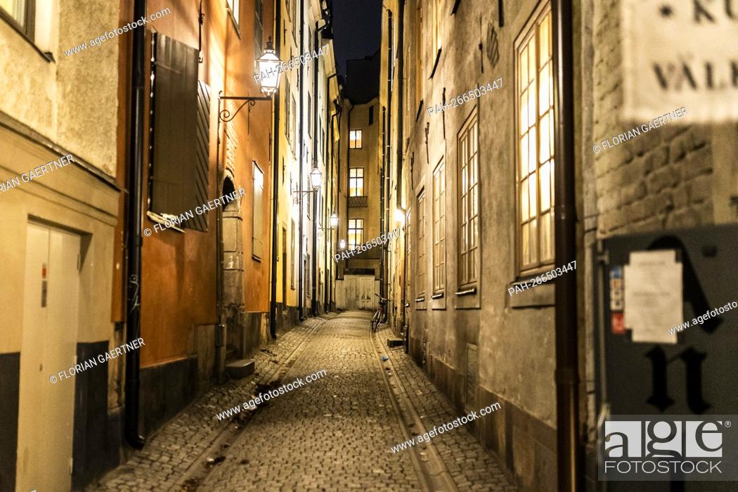 Photo de stock: Impression in the evening of Stockholm, 01.12.2021. Copyright: Florian Gaertner / photothek.de. - Stockholm/Schweden.