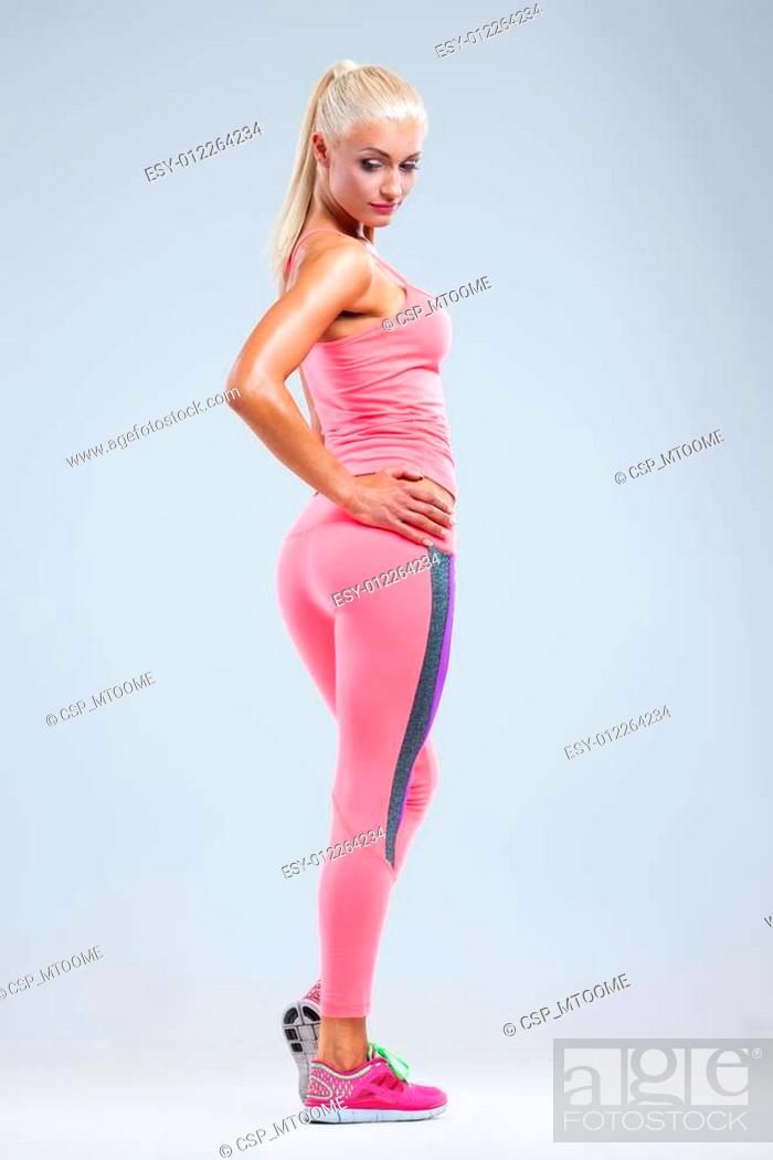 Stock Photo: Fitness model.