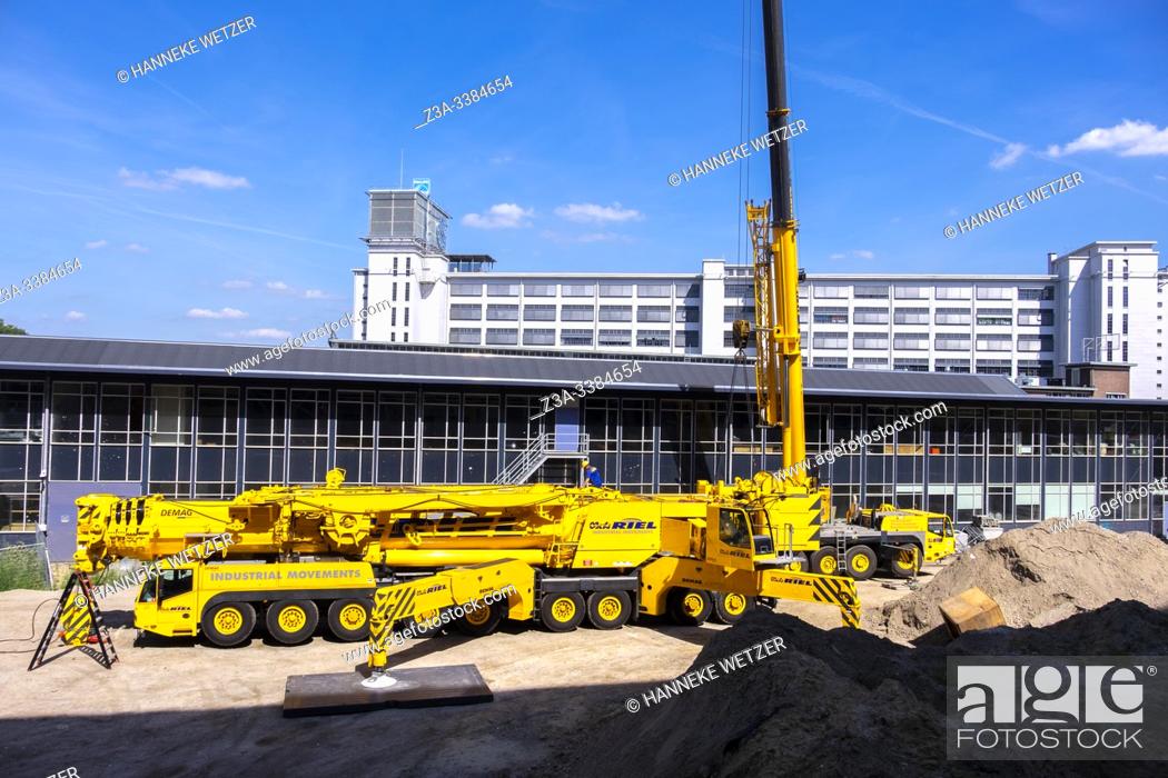 Stock Photo: Construction site at Strijp-S, Eindhoven, the Netherlands.