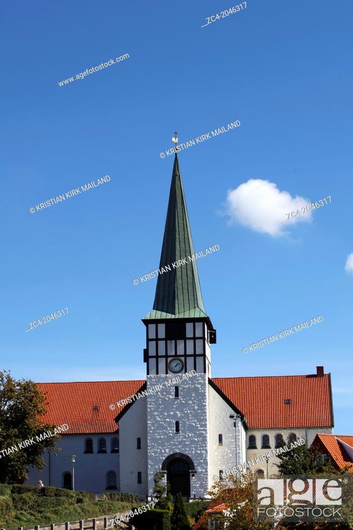Stock Photo: St Nicolas Church, Ronne - Sct. Nicolai Kirke: Skt. Nicolai. Denmark.