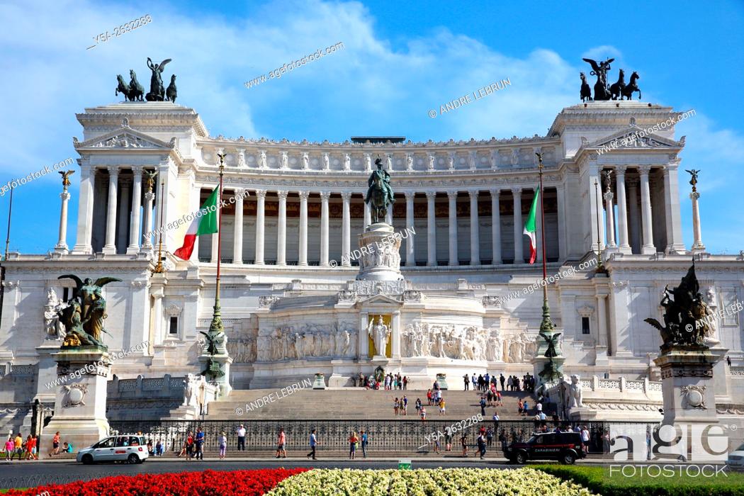 Stock Photo: Italy. Rome. The Vittorio Emanuele II monument in Rome.