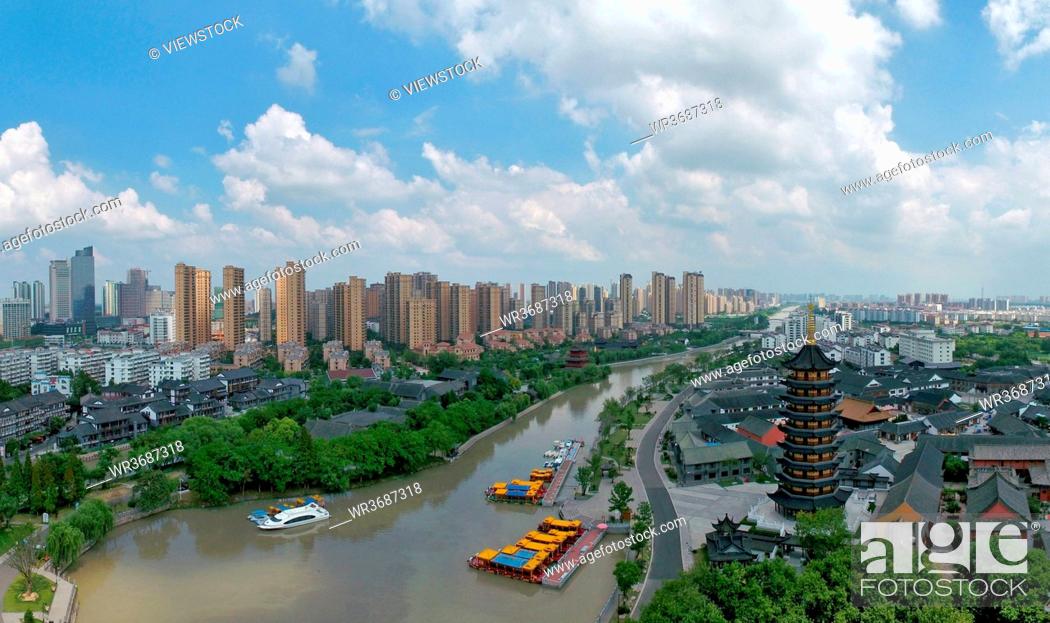 Stock Photo: China's current situation of jiangsu province qingjiang pu scenery.