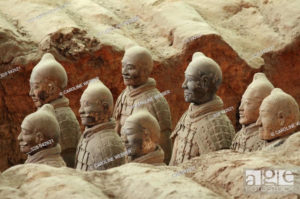 Imagen: Terra Cotta Warriors in Xi'an China.