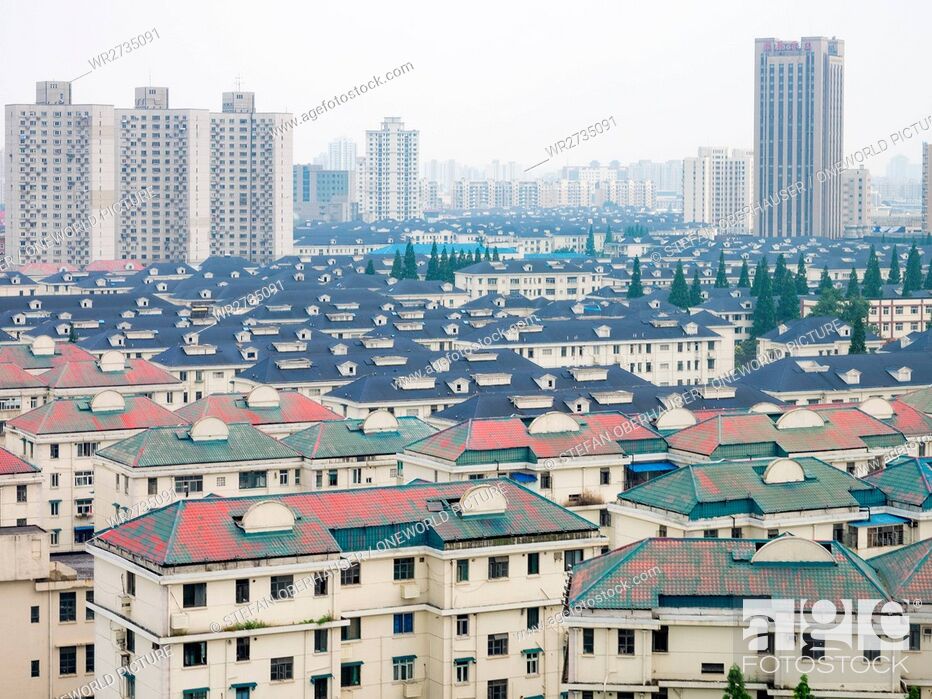 Imagen: China, Shanghai, residential buildings.