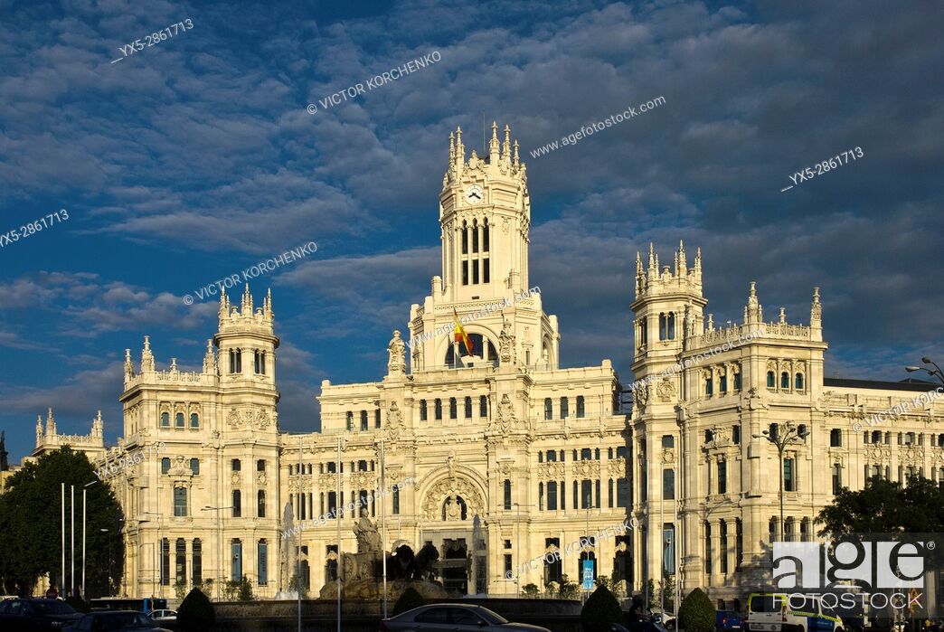 Photo de stock: Madrid City Hall (Cibeles Palace) facade.
