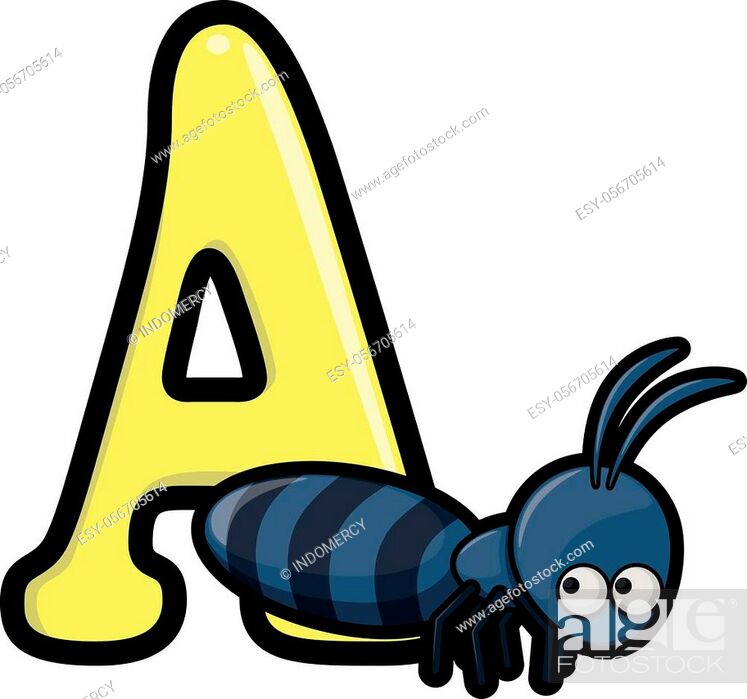animals ant and letter a. eps 10 cartoon illustration, Stock Vector, Vector  And Low Budget Royalty Free Image. Pic. ESY-056705614 | agefotostock