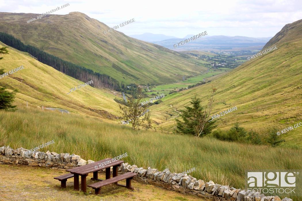 Stock Photo: Glengesh Mountain Pass, Donegal; Ireland.