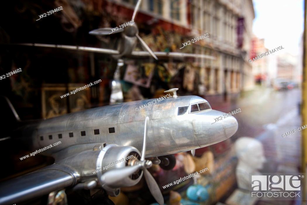 Stock Photo: Flying adventure to revive Ghent, Belgium.