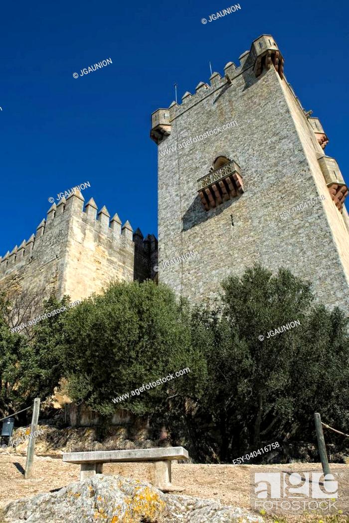 Stock Photo: Almodovar’s Castle is a military fortress originally build by the Arabs in 740 taken an advantage of an ancient building of primitive period.