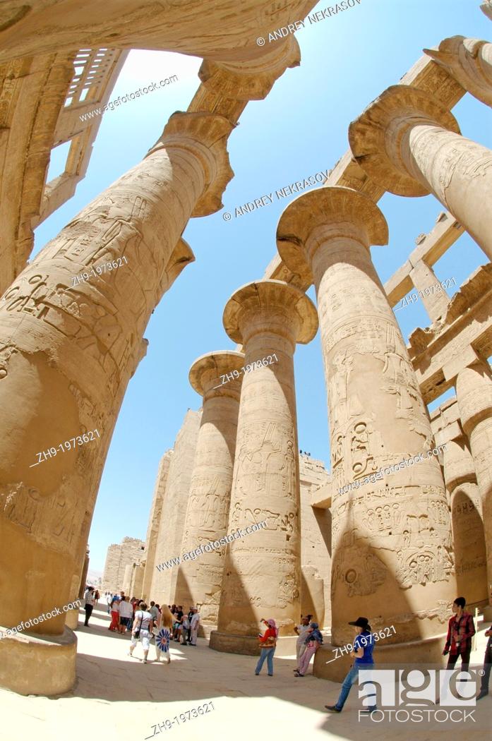 Stock Photo: Karnak Temple Complex, Luxor (Thebes), Egypt, Africa.