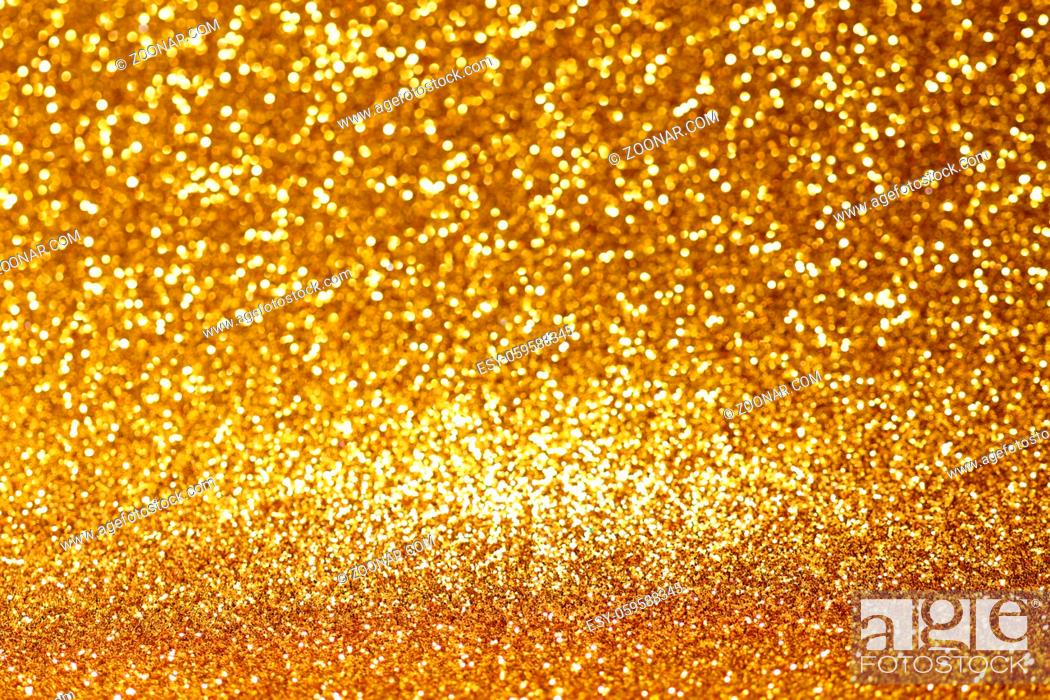 Photo de stock: Golden Christmas or New Year festive background.