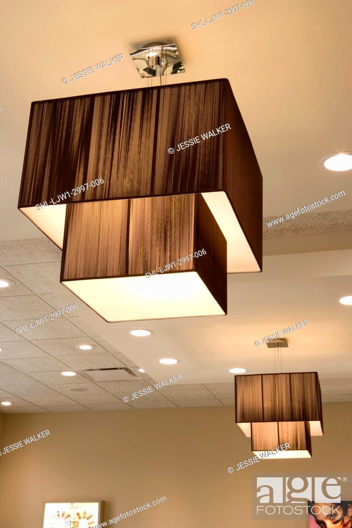 Retail Detail Dark Brown Two Tiered Lamp Shade Ceiling Fixture Contemporary Jewelry Stock Photo Picture And Rights Managed Image Pic Shl Ljw1 2997 006 Agefotostock - Dark Brown Ceiling Lamp Shades