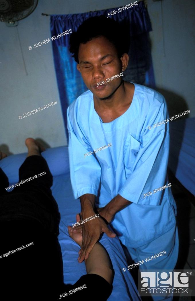 Photo de stock: Siem Reap, seeing hands massage salon.