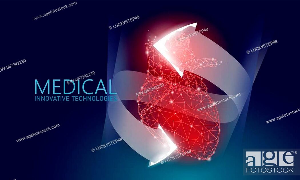 Veluddannet Godkendelse prøve Total healthy heart beats 3d medicine low poly concept. Triangle red  pharmacy drugstore background, Stock Vector, Vector And Low Budget Royalty  Free Image. Pic. ESY-057342230 | agefotostock