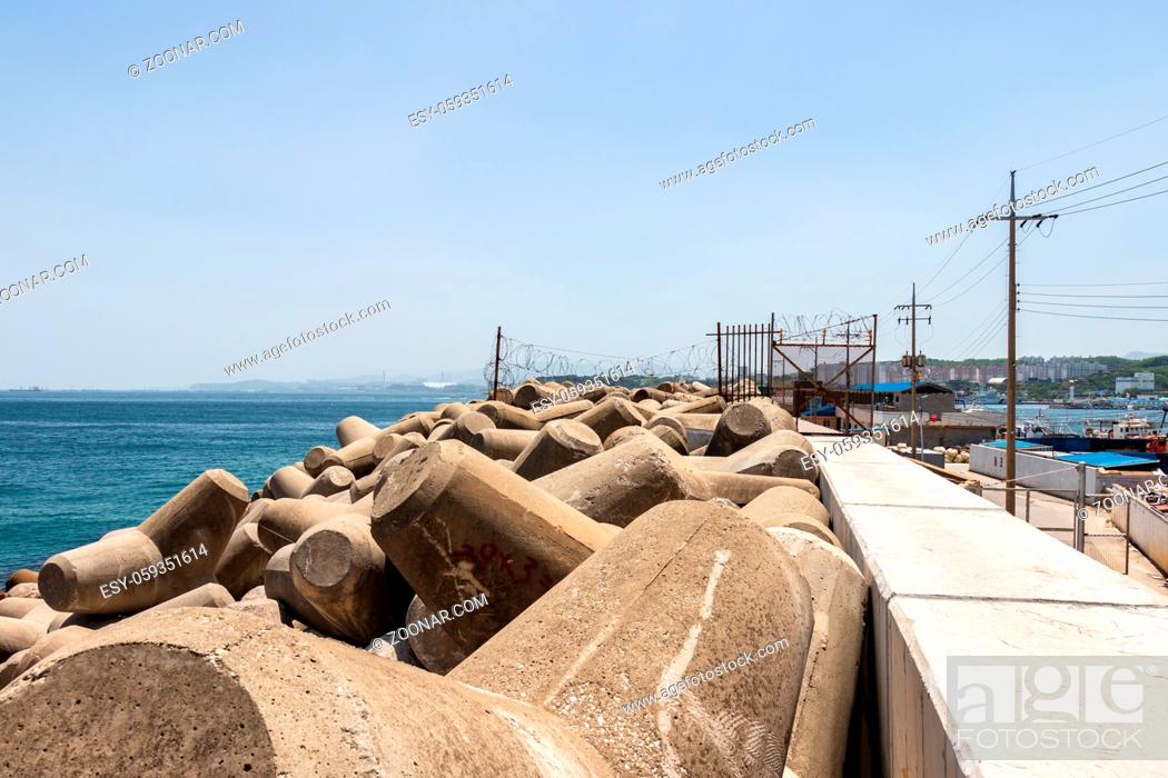 Stock Photo: Situated in Donghae, Mukho Port opened in 1941 and used to be the most prolific trading port on the east coast. However, with the steady change in the economy.