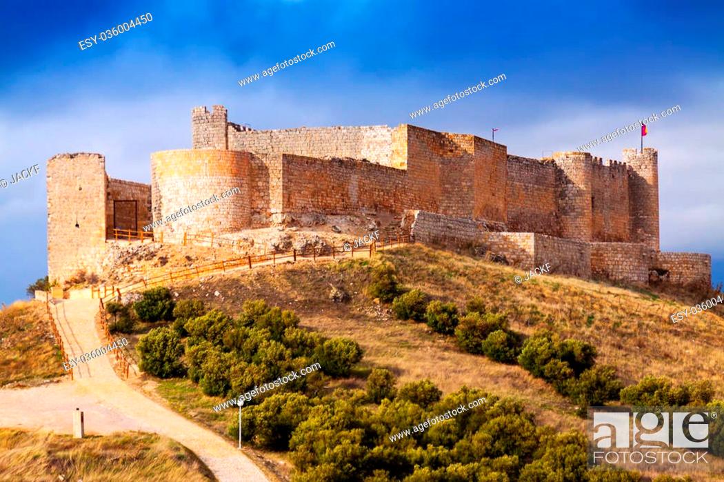 Stock Photo: castle of Jadraque. Castile-La Mancha, Spain.