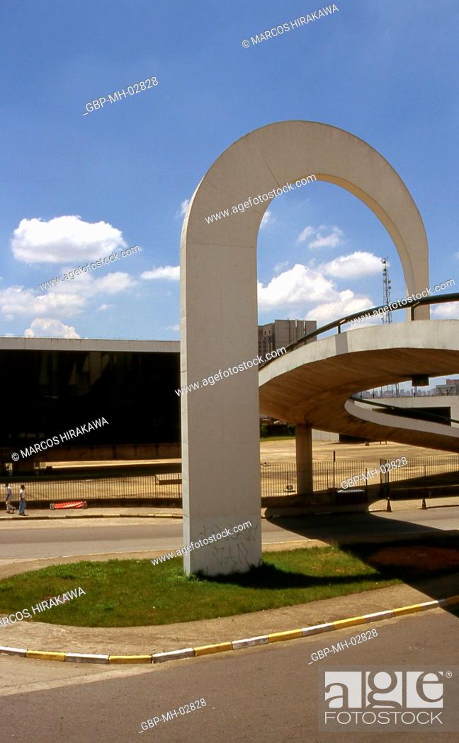 Stock Photo: Memorial América Latina; Sao Paulo; Brazil.