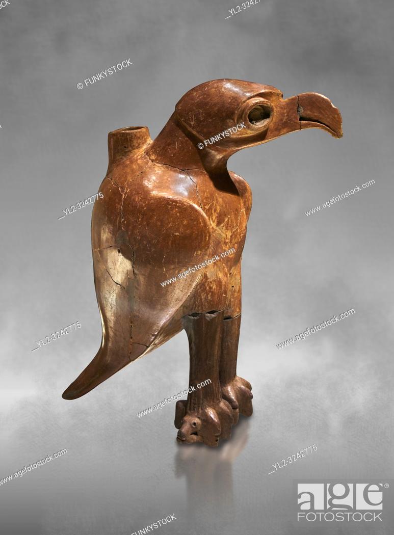Stock Photo: Bronze Age Anatolian eagle shaped ritual vessel - 19th to 17th century BC - Kültepe Kanesh - Museum of Anatolian Civilisations, Ankara, Turkey.