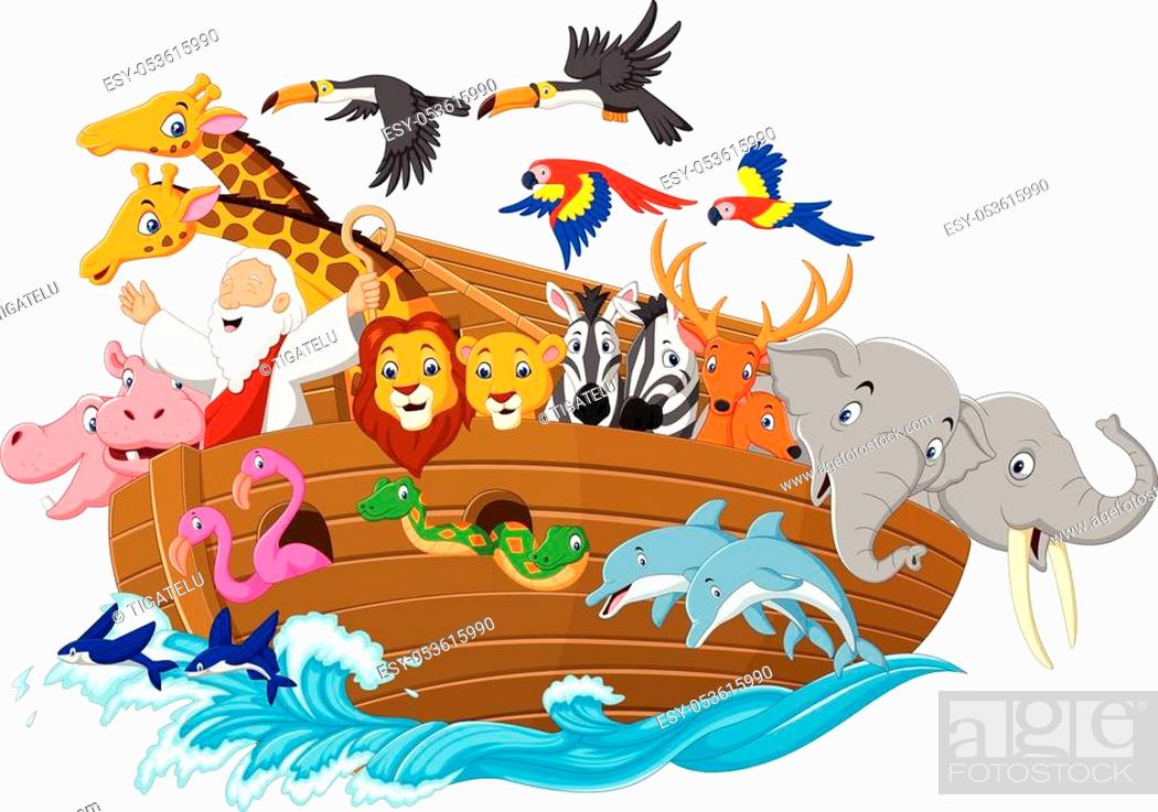 Vector illustration of Cartoon Noah's ark, Stock Vector, Vector And Low  Budget Royalty Free Image. Pic. ESY-053615990 | agefotostock