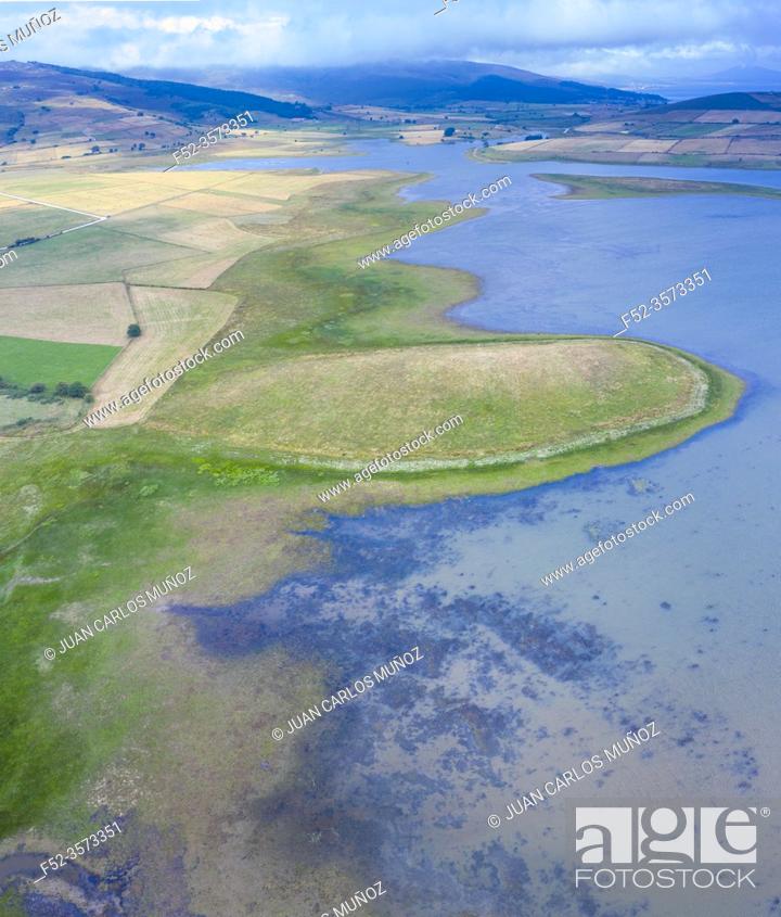 Stock Photo: Ebro reservoir, Campoo Los Valles region, Cantabria, Spain, Europe.