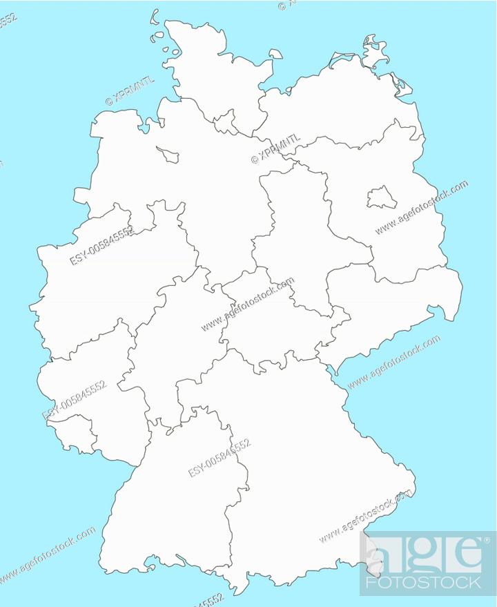 Stock Vector: vector map of Germany.