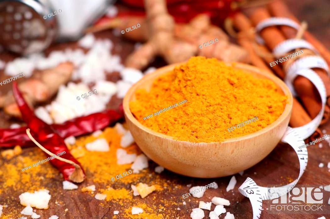 Stock Photo: Curry powder.