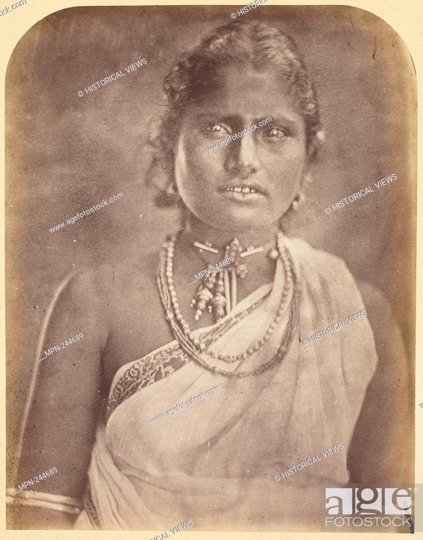 Stock Photo: Sinhalese Woman - 1875/78 - Julia Margaret Cameron English, 1815–1879 - Artist: Julia Margaret Cameron, Origin: England, Date: 1875–1878, Medium: Albumen print.
