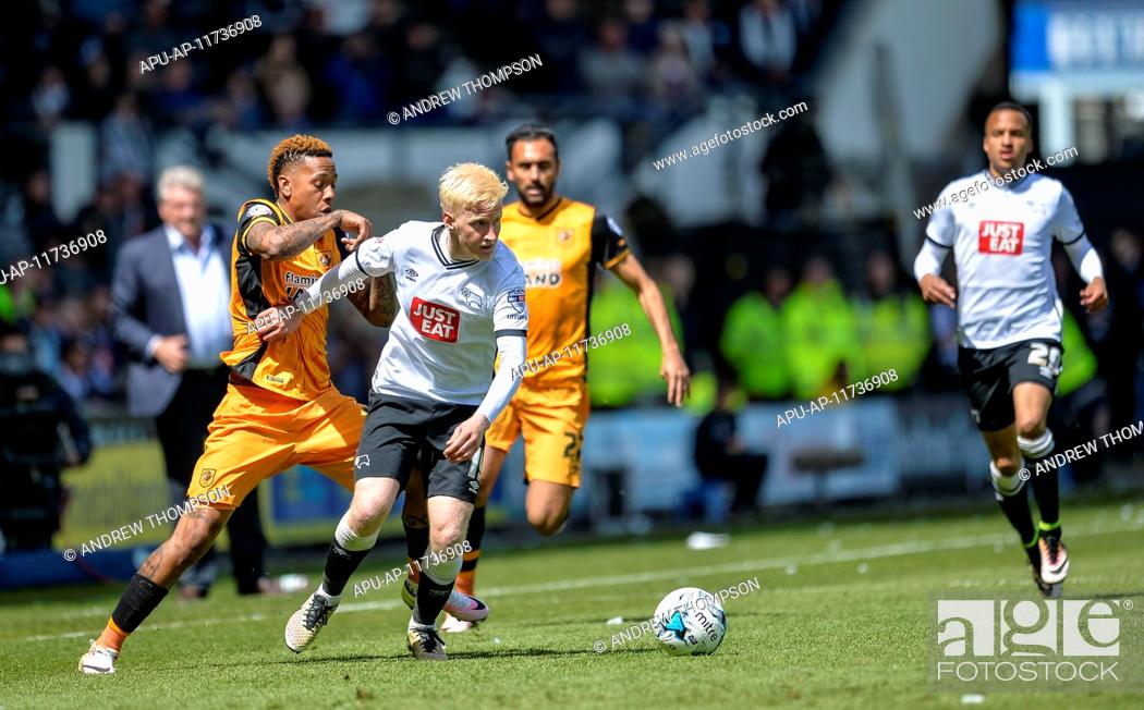 Stock Photo: 2016 Skybet Championship Play Off Semi Final 1st Leg Derby County v Hull City May 14th. 14.05.2016. Pro Stadium, Derby, England.