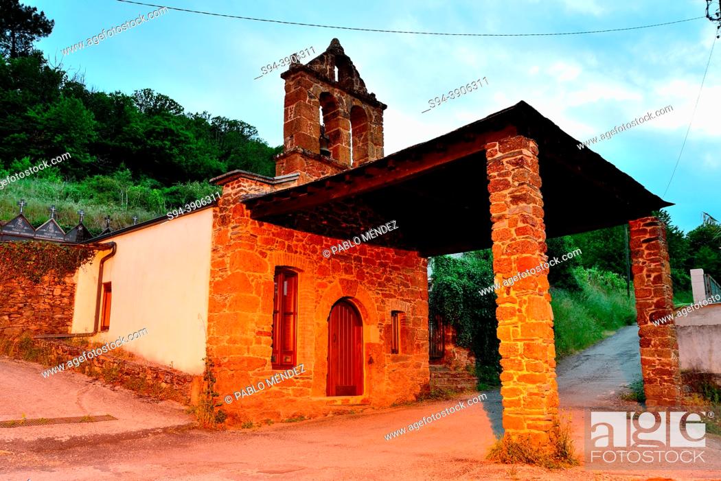 Stock Photo: Chapel of Penouta, Vilamartin de Valdeorras, Ourense, Spain.