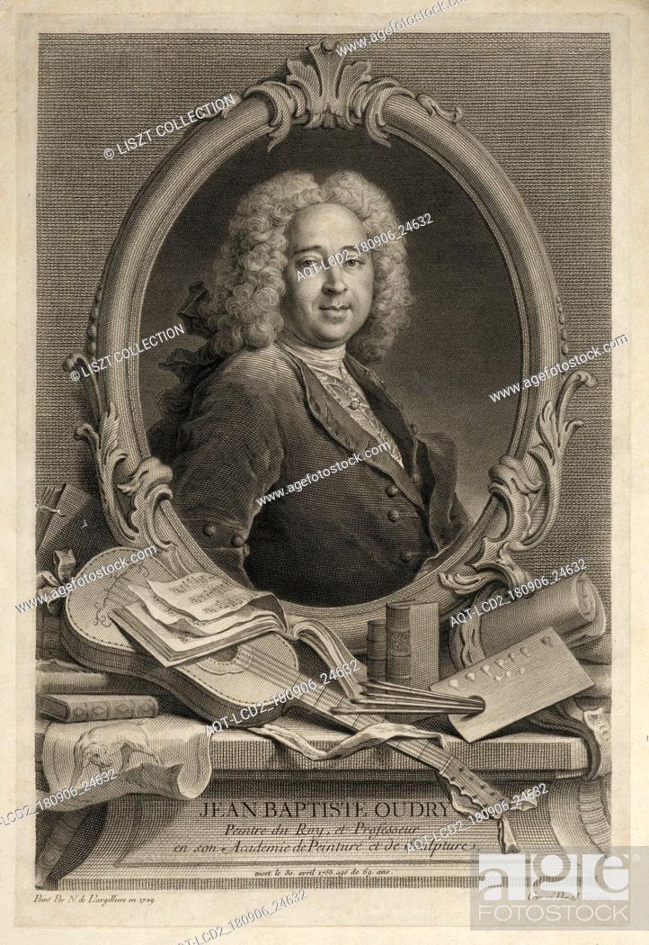 Stock Photo: Jean Baptiste Oudry, Fables choisies, mises en vers, La Fontaine, Jean de, 1621-1695, Tardieu, Jacques-Nicolas, 1716-1791, Tardieu, Jacques-Nicolas, 1716-1791.