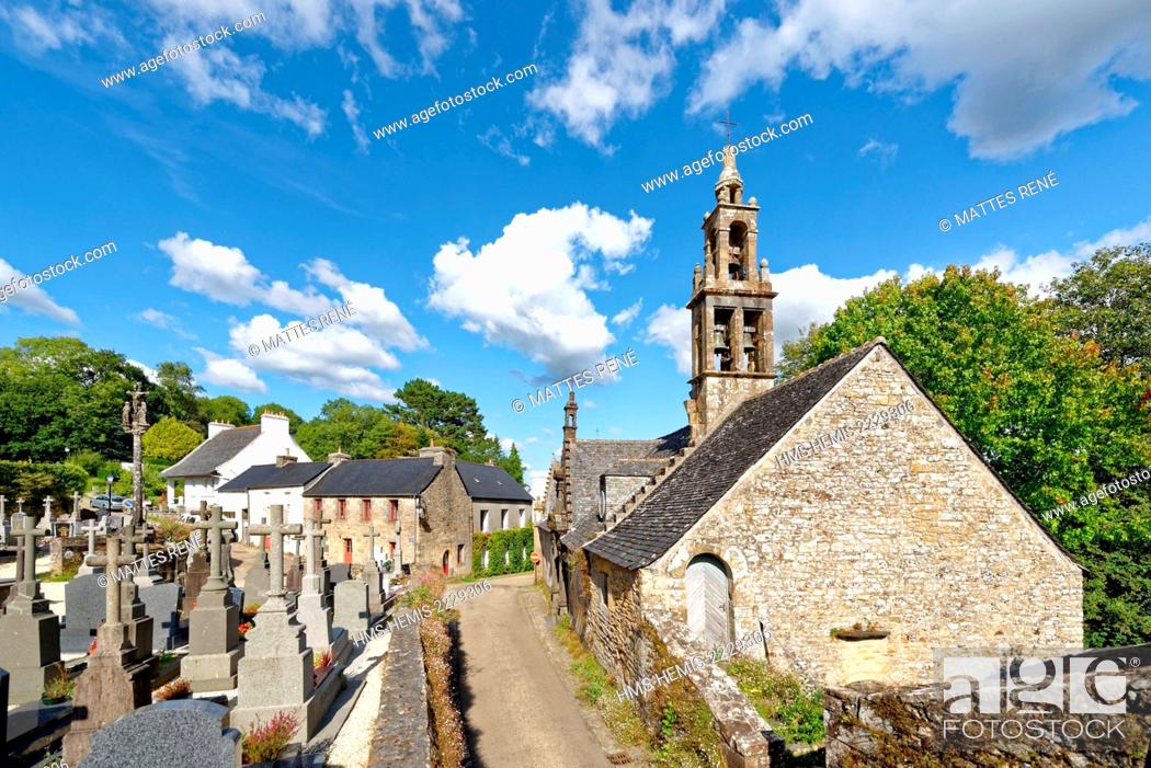 Stock Photo: France, Finistere, Daoulas, The Ste Anne Chapel in thé historical district.